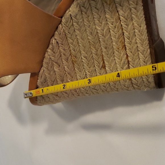 Michael Kors Wedge Heels Leather Sandals 8.5 - Picture 7 of 7